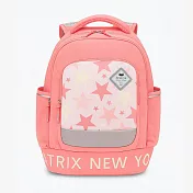 美國 BEATRIX NEW YORK 美式休閒國小防潑水護脊透氣書包 (120-150cm) 星星粉