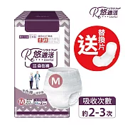 悠適活 日本製貼身輕薄自在褲2回吸收300cc(M/20片/包)加送替換片1片