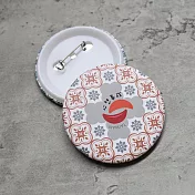 《桐鹿》海棠台灣 胸章/徽章2入_ 好茭杯