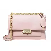 MICHAEL KORS 翻蓋皮革肩斜兩用鍊包 粉