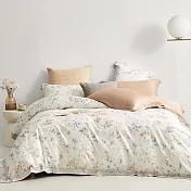 《DUYAN 竹漾》台灣製 60支萊賽爾天絲雙人床包被套四件組 / 緋語花夢