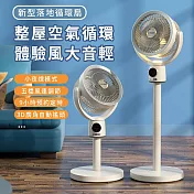 【LY 立元】10吋USB空氣循環扇(遙控 夜燈 擺頭 定時 伸縮LY-F002 ) 白色