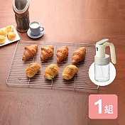 《真心良品》噴霧油瓶+不鏽鋼網架(特大)-1組