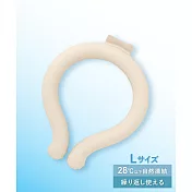 戶外酷暑對策-【日本3COINS】 冰涼降溫神器無印風格降溫脖頸圈  米白