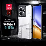XUNDD訊迪 軍事防摔 realme 14 5G 鏡頭全包覆 清透保護殼 手機殼(夜幕黑)