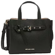 MICHAEL KORS 造型皮革兩用包-黑