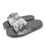 Nike 拖鞋 Offcourt Adjust Slide PR 男鞋 灰 雲霧 魔鬼氈 運動拖鞋 HQ2178-001 26cm GREY/BLACK