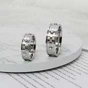 ROYAL DAMON 羅亞戴蒙 皎潔 白對戒 13 /戒圍8