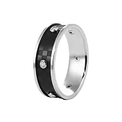 ROYAL DAMON 羅亞戴蒙 魅惑 黑戒指-大 13 銀黑