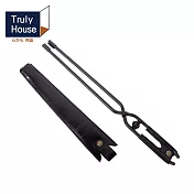 【Truly House】戶外燒烤木炭夾 營火夾 露營 戶外(兩色任選) 黑色