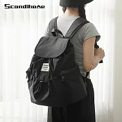 Scandihome抽繩雙肩背包 黑色