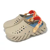Crocs 洞洞鞋 Echo Clog 男鞋 女鞋 波波克駱格 樹皮色 涼鞋 卡駱馳 2079370IP 24cm BARK