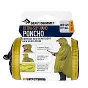 【澳洲 Sea to Summit】15D 超輕量斗篷雨衣- 萊姆綠