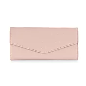 J II 長夾-柔軟牛皮信封3折長夾-5902-5902-27  櫻花粉