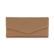 J II 長夾-柔軟牛皮信封3折長夾-5902-17 駝色