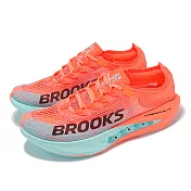 Brooks 競速跑鞋 Hyperion Elite 5 男鞋 橘 藍 碳板 緩衝 路跑 運動鞋 1000491D681 25cm ORANGE/BLUE