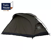 【Truly House】軍風黑化露營帳篷 袋鼠帳篷(三色任選) 軍綠