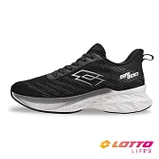 【LOTTO 義大利】男 寬楦 SP800  輕量極避震跑鞋- 25.5cm 黑