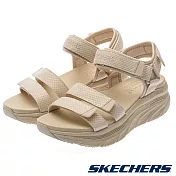SKECHERS D’LUX WALKER 女 休閒涼鞋-119828NAT US6 白色