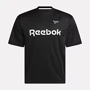 Reebok Ri Cross Check Jersey [100224003] 男女 T恤 運動上衣 休閒短袖 黑 白