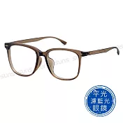 【SUNS】時尚濾藍光眼鏡 方框素顏神器 韓風ins百搭不挑臉型 S2715 抗UV400 暖棕色