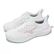 Mizuno 慢跑鞋 Enerzy RunnerZ 2 女鞋 白 粉紅 緩衝 輕量 運動鞋 美津濃 K1GA2511-22 23cm WHITE/PINK