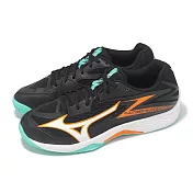 Mizuno 排球鞋 Thunder Blade Z 男鞋 黑 橘 室內運動 羽排鞋 美津濃 V1GA2370-07 26cm BLACK/ORANGE