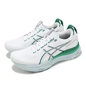 Asics 慢跑鞋 GEL-Kayano 32 男鞋 女鞋 白 綠 支撐 運動鞋 亞瑟士 1011C052102 26.5cm WHITE/JASPER GREEN