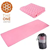 【The One】莫蘭迪加厚防滑瑜珈鋪巾 贈收納袋 (五色任選)  粉色