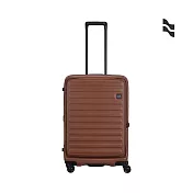 【LOJEL】升級版 CUBO 26吋 前開式擴充 防盜防爆 雙齒拉鍊箱 煙燻紅褐色