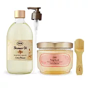 SABON 明星二部曲[沐浴油500ml+身體磨砂膏600g]-多味道可選-國際航空版 橙花漫舞