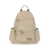 J II 後背包-幻漾防盜尼龍後背包(中款)-6007-34 奶油黃