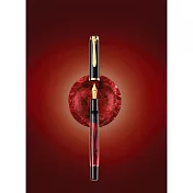 PELIKAN百利金 M200 MarbledRed 紅色棕石紋 鋼筆-F尖