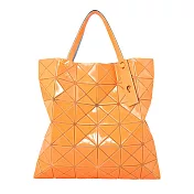 ISSEY MIYAKE 三宅一生BAOBAO  LUCENT6x6透光亮面手提包(多色選) 橙橘