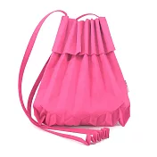 ISSEY MIYAKE 三宅一生 ME TRUNK PLEATS BAG 12素面摺疊樹幹斜背包(多色選) 玫瑰粉