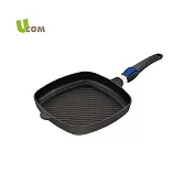 【瑞康屋UCOM】德國黑魔法系列 不沾鍋-26cm 方型煎鍋/平底鍋(可拆式手把)