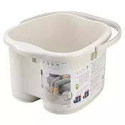 inomata日本製 按摩泡腳桶 足浴桶 洗腳盆18.7L 1入 象牙白