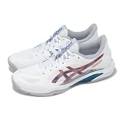 Asics 羽球鞋 Blade FF 2 男鞋 女鞋 白 藍 抗扭 室內運動 運動鞋 亞瑟士 1071A117100 26cm WHITE/MAKO BLUE