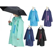 Champion 透明視窗 伸縮空間 小學/國中/女生雨衣 (140-160cm) 男女適用 140CM 綠色
