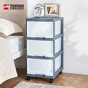 【日本天馬】33面寬三層收納抽屜櫃附輪(3高抽)