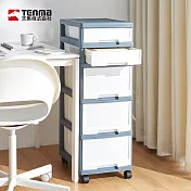 【日本天馬】33面寬五層收納抽屜櫃附輪(2低+3高抽)