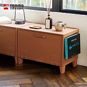 【日本天馬】Fits 加寬型可層疊置物收納櫃(附洞洞板)-DIY- 磚紅