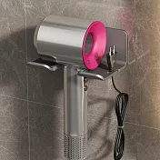 【i LIFE】吹風機收納架-簡約款-1入(免釘免鑽 收納架 吹風機支架) 槍灰色