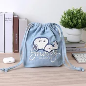 Peanuts Snoopy Oversize 牛仔風束口袋