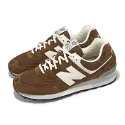 New Balance 休閒鞋 576 男鞋 棕 白 英製 麂皮 緩震 NB 紐巴倫 OU576BRN-D 26cm BROWN/WHITE