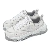 Skechers 休閒鞋 D Lites Hiker-Echo Lake 女鞋 白 灰 拼接 緩衝 山系 老爹鞋 180134WGY 25cm WHITE/GRAY