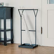 【H&R安室家】北歐簡約設計款傘架 雨傘收納架 RS49 (傘架/傘桶/瀝水架/雨傘收納) 黑色