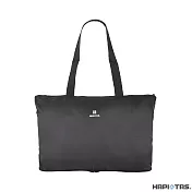 【HAPI+TAS】日本原廠授權 摺疊托特包- 霧面黑