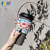 【rue de mode】免縫真皮海洋插畫杯套