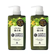 LUCIDO倫士度  零涼感去味沐浴露(草本柑橘)450mlX2入組 日本原裝公司貨 身體去味